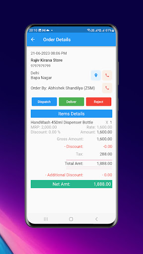 Android application SalesMagna DMS screenshort