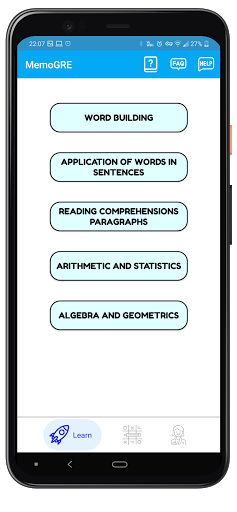 Android application ETS GRE wordlist | GRE Vocabul screenshort