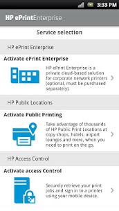 HP ePrint Enterprise (service) For PC installation