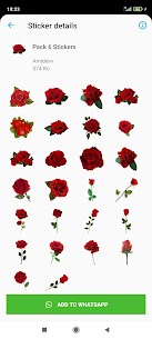 Blumen  Rosen-Aufkleber WAStickerApps apk download 4