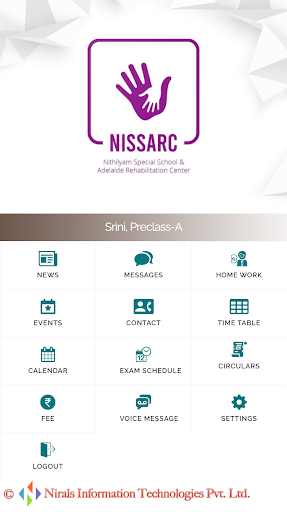 Android application NISSARC Special School screenshort