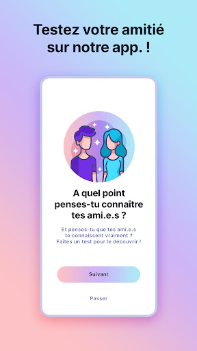 Android application XO - Testez votre amitié ! screenshort