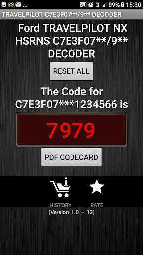 Travelpilot Radiocode Decoder