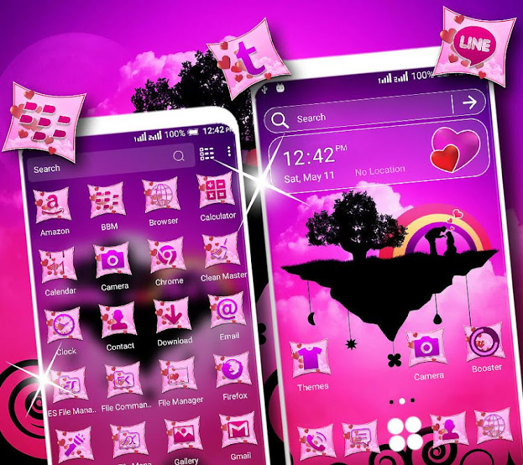 Couple On Sky Launcher Theme - 2.9 - (Android)