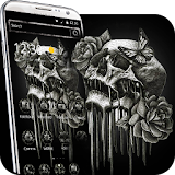 3d rose skeleton theme icon