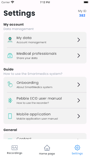 SmartMedicsECG Screen 2