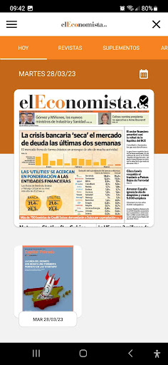 Android application Kiosco elEconomista screenshort