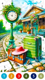 Vintage Color by Number Game 5