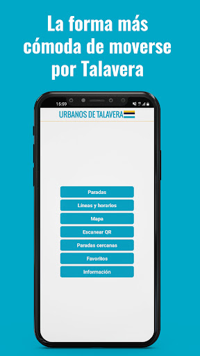 Android application Urbanos de Talavera screenshort