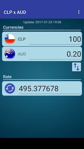 Android application Chile Peso x Australian Dollar screenshort