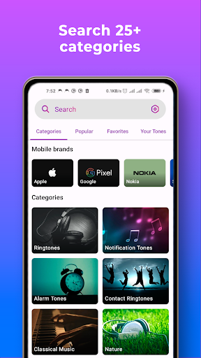 Tonefy - Ringtones for Android Screen 2