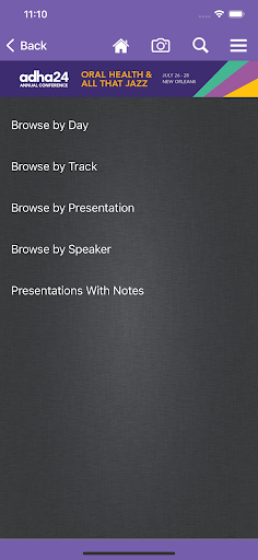 ADHA Conferences Screen 3