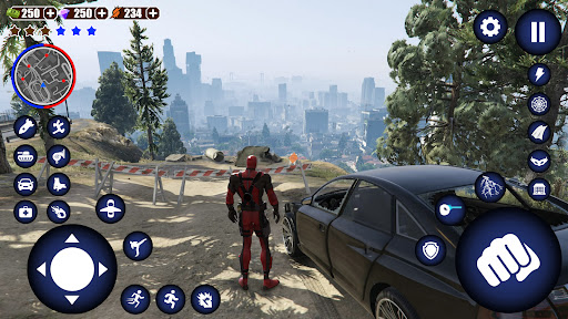 Miami Rope Hero Spider Games - Action - games