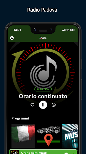 Android application Radio Padova screenshort