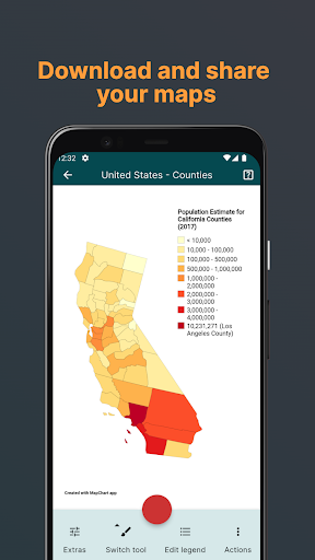Screenshot of MapChart