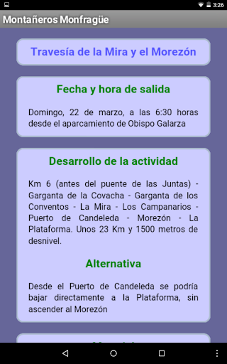 Montañeros Monfragüe Screen 2