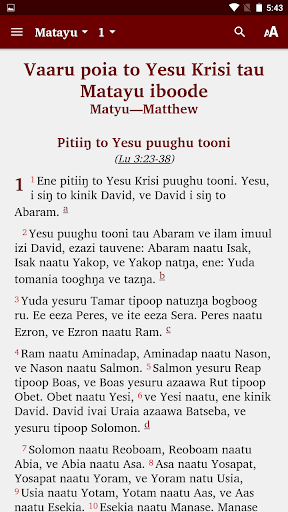Android application Tuam (Saveeng) - Bible screenshort