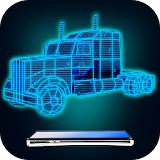 Hologram truck simulator icon
