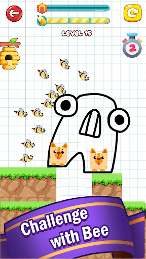 Dog vs Bee Draw to Save Game