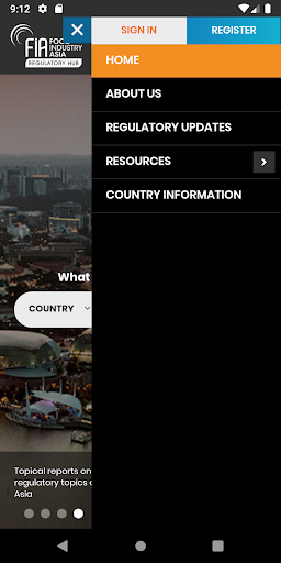 FIA Regulatory Hub Screen 2