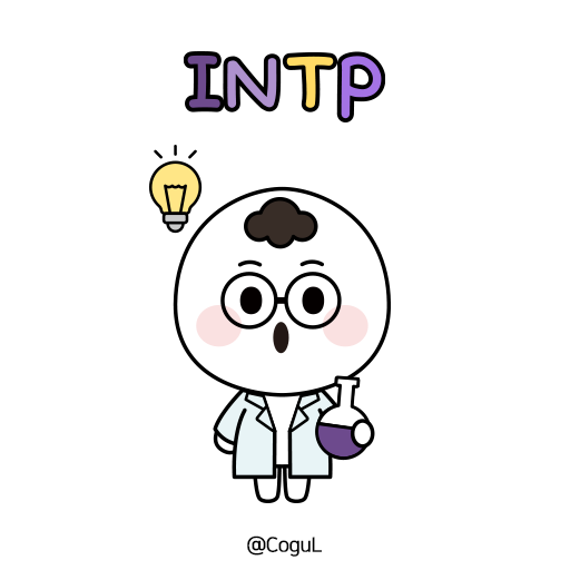 카카오톡 테마 - Mbti 인팁 얼굴 말풍선_화이트 logo