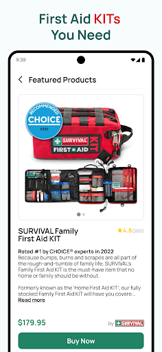 Screenshot of iFirstAid