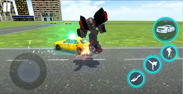 Bus Robot Game, Flying Police apkdebit screenshots 3