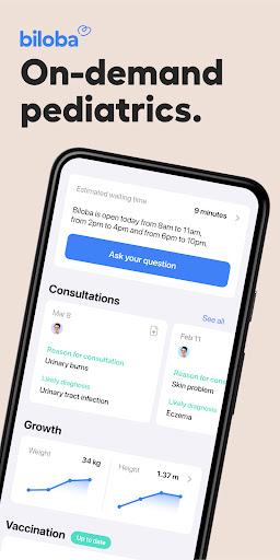Android application Biloba - On-demand doctors screenshort