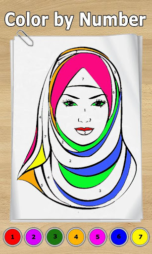 Android application Islamic Tap Color by number screenshort