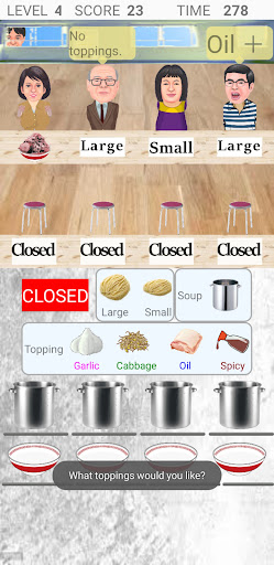 Ramen Shop Game Screen 2