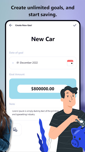 Savings Goal: Piggy Bank Screenshot