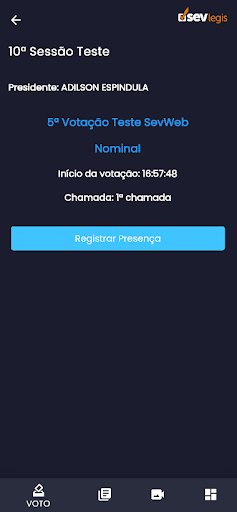 Android application Terminal do Parlamentar screenshort