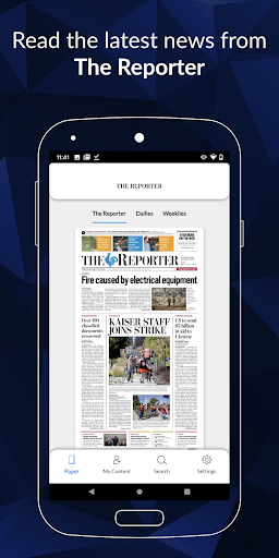 Android application Vacaville Reporter E-edition screenshort