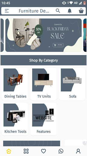 Android application Furniture Demo screenshort