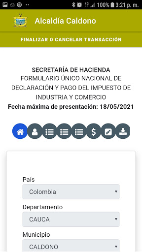 Trami App Caldono Screen 3