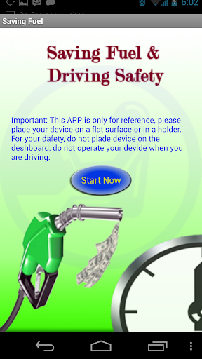 Android application Saving Fuel screenshort