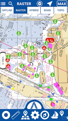 Android application Atlas Nautical Charts screenshort