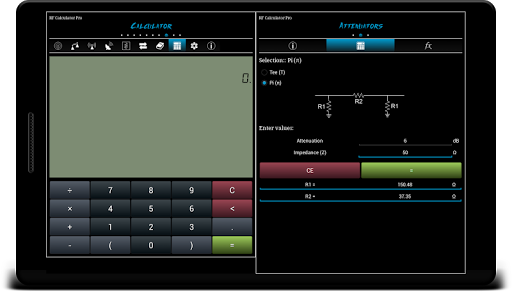 Screenshot of RF Calculator Pro
