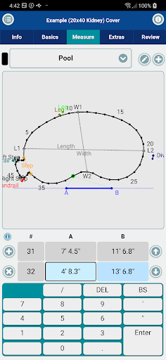 Android application Loop-Loc A-B Measure Pro screenshort