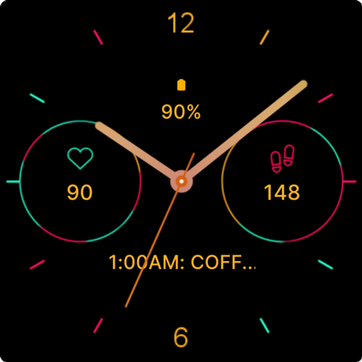 Color Analog Watch Face Logo