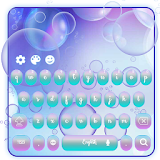 Color bubbles panda keyboard icon