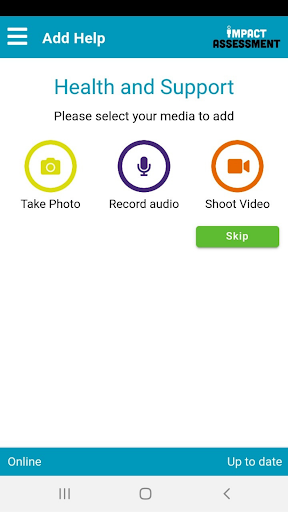 Podnosh Impact Assessment App Screen 3