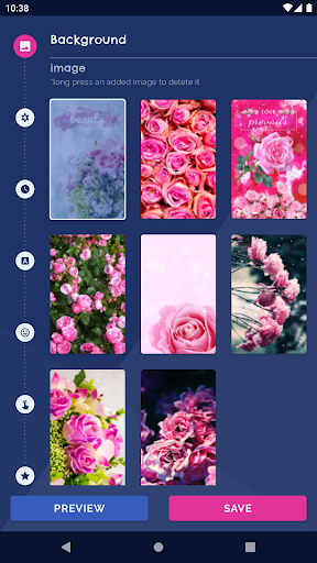 Android application Spring Rose Live Wallpaper screenshort