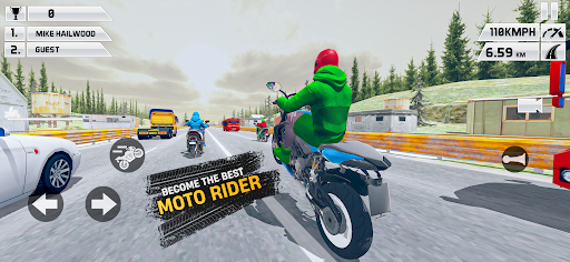 Moto Traffic Bike Racing Games Screen 2