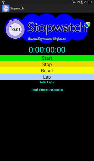 Android application Stopwatch - Chronometer screenshort