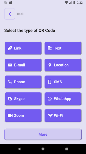 Android application QodeVault - QR Code Generator screenshort