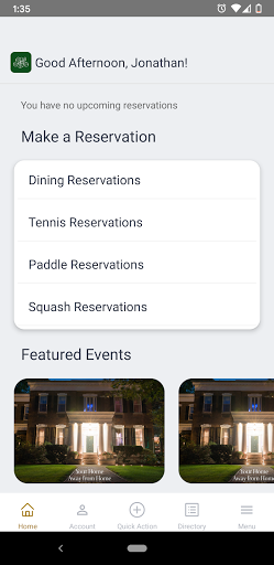 Genesee Valley Club Screen 2