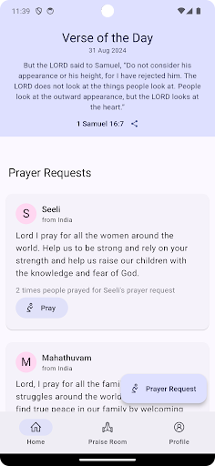 Android application Daily Bible Verse - Prayer App screenshort