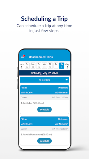 Android application WhistleDrive Supervisor screenshort