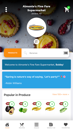 Android application Almonte's Fine Fare Supermarke screenshort